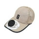 thumbnail image 2 of Gorro de verano con visera y ventilador solar o USB Yuyangstore Beige, 2 of 8