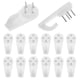 thumbnail image 1 of 50 Pcs 11lbs Invisible Nail Screws Wall Hooks No Trace Picture Hangers Non-Mark Hook Photo Frame Hangers, 1 of 5