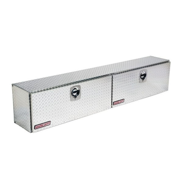 Weather Guard Tool Box 390-0-02 Hi-Side; Top Side; 2 Doors; Diamond Tread; Bright; Aluminum