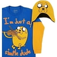 thumbnail image 2 of Boys Blue Adventure Time Jake Long Sleeve Shirt & Yellow Beanie Combo XXL 18-20, 2 of 2