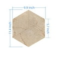 thumbnail image 2 of Hexagonal marble wall tiles, natural 3D marble, set of 12 pieces, suitable for walls, 2 of 6