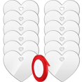 thumbnail image 3 of 1 Set Acrylic Heart Shape Pendant Diy Hanging Tag Valentine's Day Decoration Home Decor with Ribbon, 3 of 4
