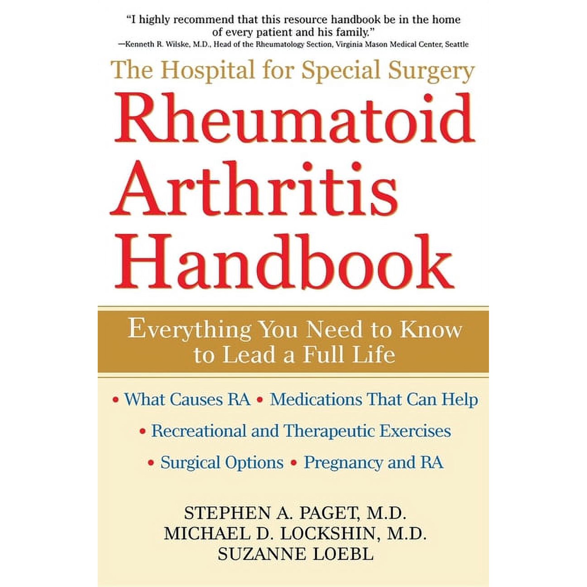 The Hospital for Special Surgery Rheumatoid Arthritis Handbook (Paperback)