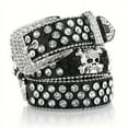 thumbnail image 3 of Glamorous Rhinestone-Riveted PU Belt: The Perfect Western-Style Accessory for Y2K Jeans ladies belt belt for girl women's belt, 3 of 5