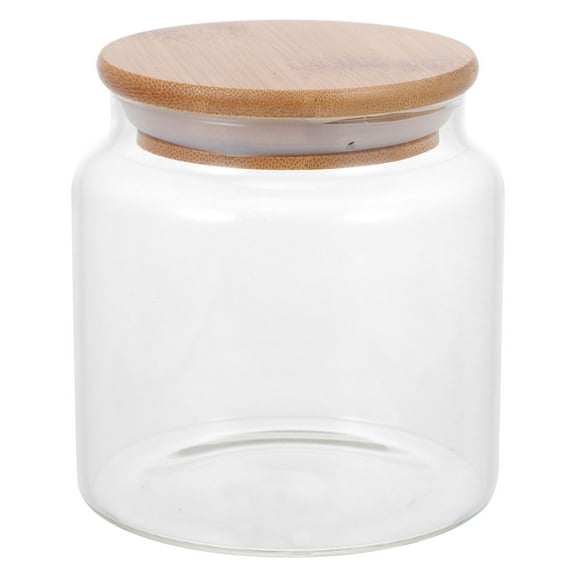 SOPOTUTU Sealed Glass Storage Jar Cylinder Glass 1Set