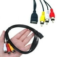 thumbnail image 6 of 5feet/1.5m usb 2.0 female to 3 rca male video a/v camcorder adapter cable, 6 of 8