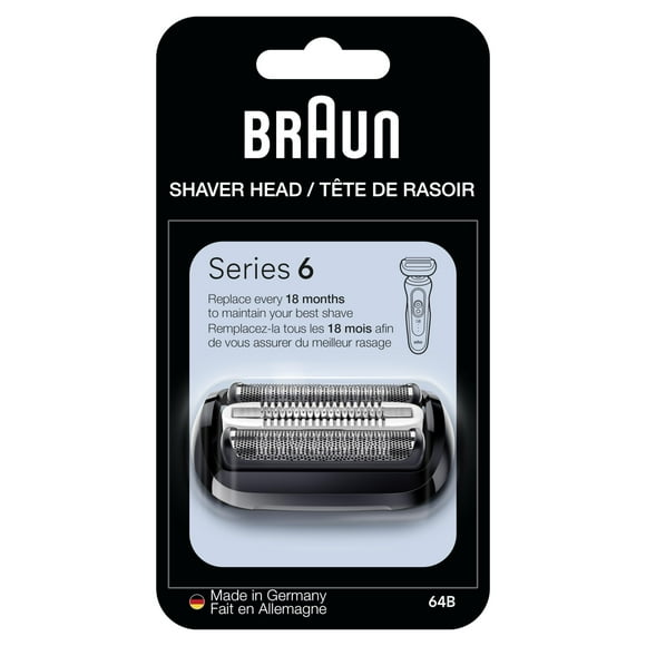 Cabezal de repuesto para afeitadora eléctrica Braun Series 6 64B, color negro