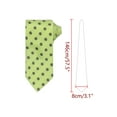 thumbnail image 2 of CORBATA DE PUNTOS PARA HOMBRES INSPIRE CHIC, CORBATA AUTOATADA DE 3.1" DE ANCHO, CORBATA DE SATÉN PARA BODA, VERDE PERA CLÁSICO, TALLA ÚNICA, 2 of 4