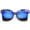 Blue / Blue Mirror, variant on sunglassLA Unisex Womens Oversize Side Cut Marble Frame Iridescent Lens Cat Eye Sunglasses (Red / Magenta Mirror) - 59mm