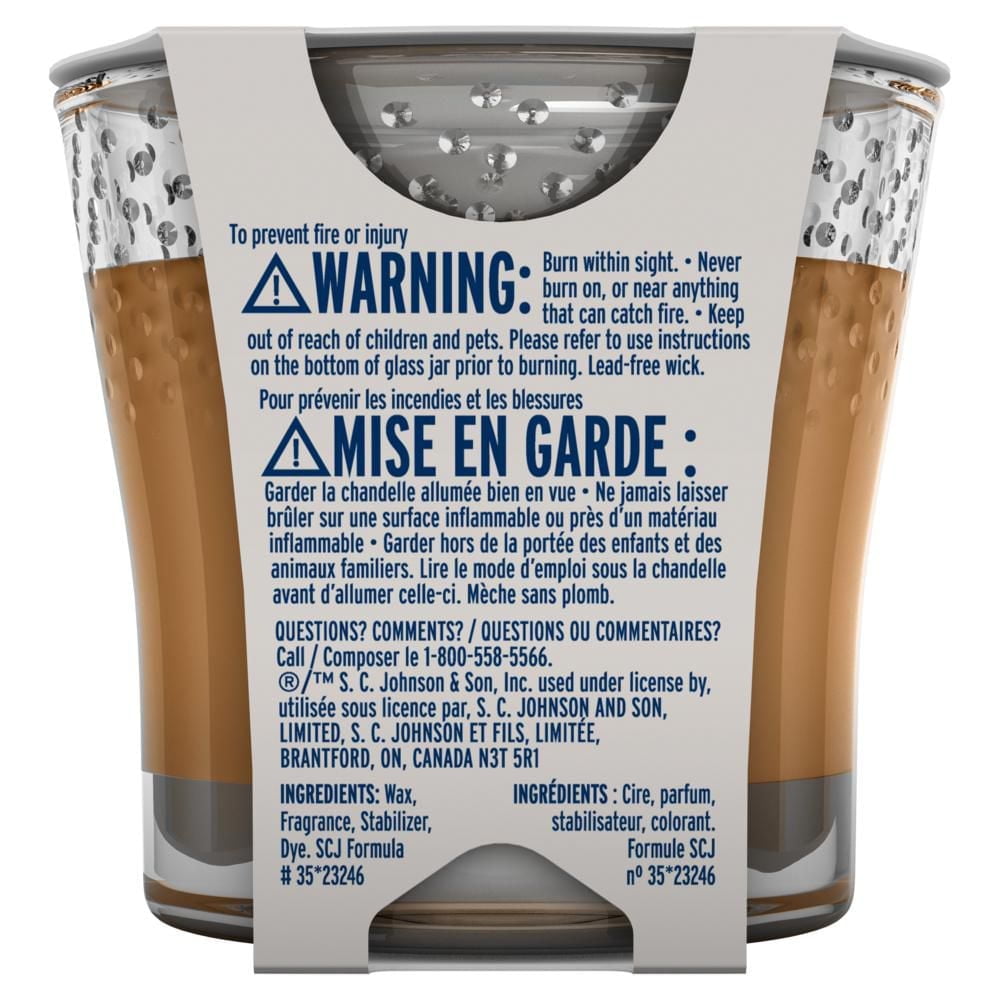 Glade® Scented Candle Air Freshener, Cashmere Woods, 1 Piece