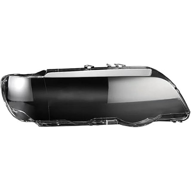 Compatible For BMW X5 E53 2000-2003 Car Lens Replacement Head Light Lamp Lampshade Glass Shell Headlight Cover(Right)