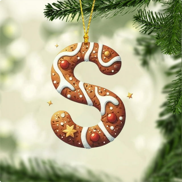 LSLJS 26 Letters Christmas Tree Decoration Pendant Christmas Tree Ornaments Christmas Ornaments Christmas Decoration Xmas Tree Hanging Decor Christmas Party Decorations