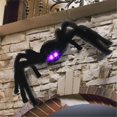 thumbnail image 3 of Large Halloween Spider Decorations, Light up LED Eyes Legs Battery Operated Realistic Black Hairy Spider Scary Halloween Decor Outdoor Indoor Spider Web Yard Haunted House Party, 3 of 6