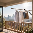 thumbnail image 5 of Windproof Sock Clip Portable Clothesline with 10 Clips Functional Folding Rack for Underwear and Socks Convenient Travel Clothesline for Balcony and Home, 5 of 5