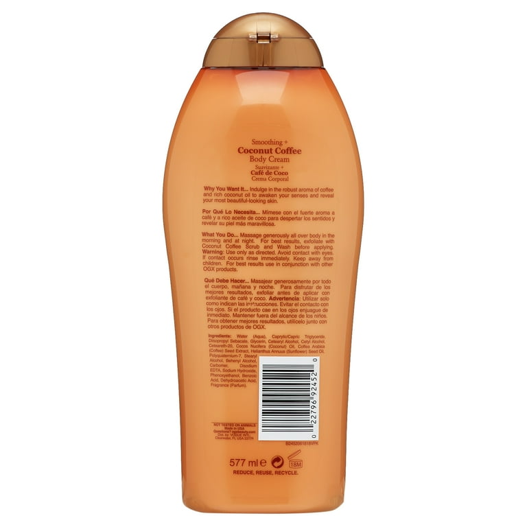 Ogx coconut coffee body cream deals