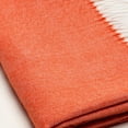 thumbnail image 5 of Bilot Dark Orange Soft Herringbone Throw Blanket, 5 of 5
