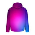 thumbnail image 4 of UVEASISHA Mens Hooded Sweatshirt Tie Dye Graphic Pullover Tops Fall Fashion Hipster Hoodies Casual Long Sleeve Drawstring Sweatshirts Back to School Sales Today,Purple,3XL, 4 of 5