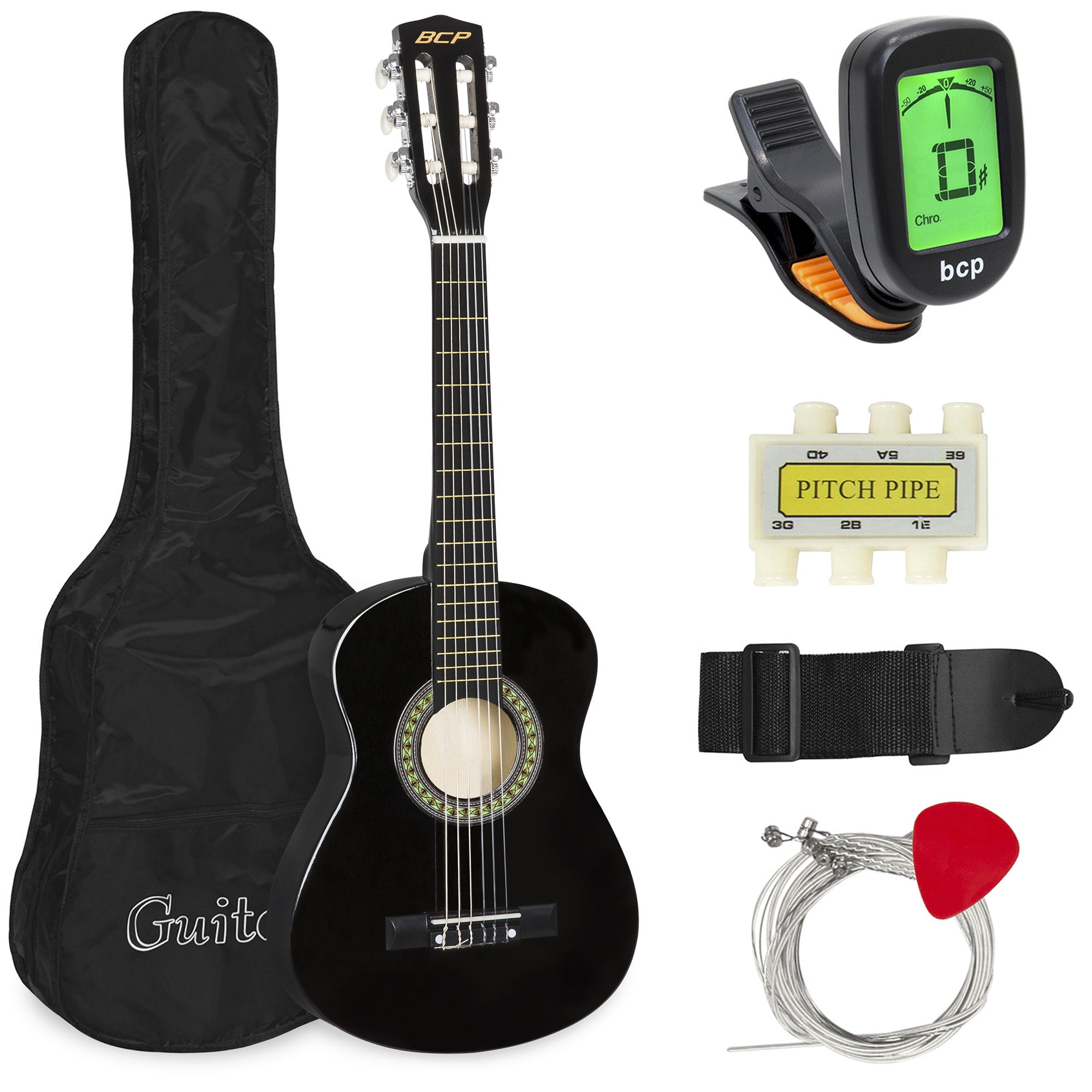 Color : Light Miiliedy Classical 28 Inch Six-string Small Guitar Male Female Beginners Students Children Adults Practice Playing Guitar with Backpack Straps Tuner Strings 