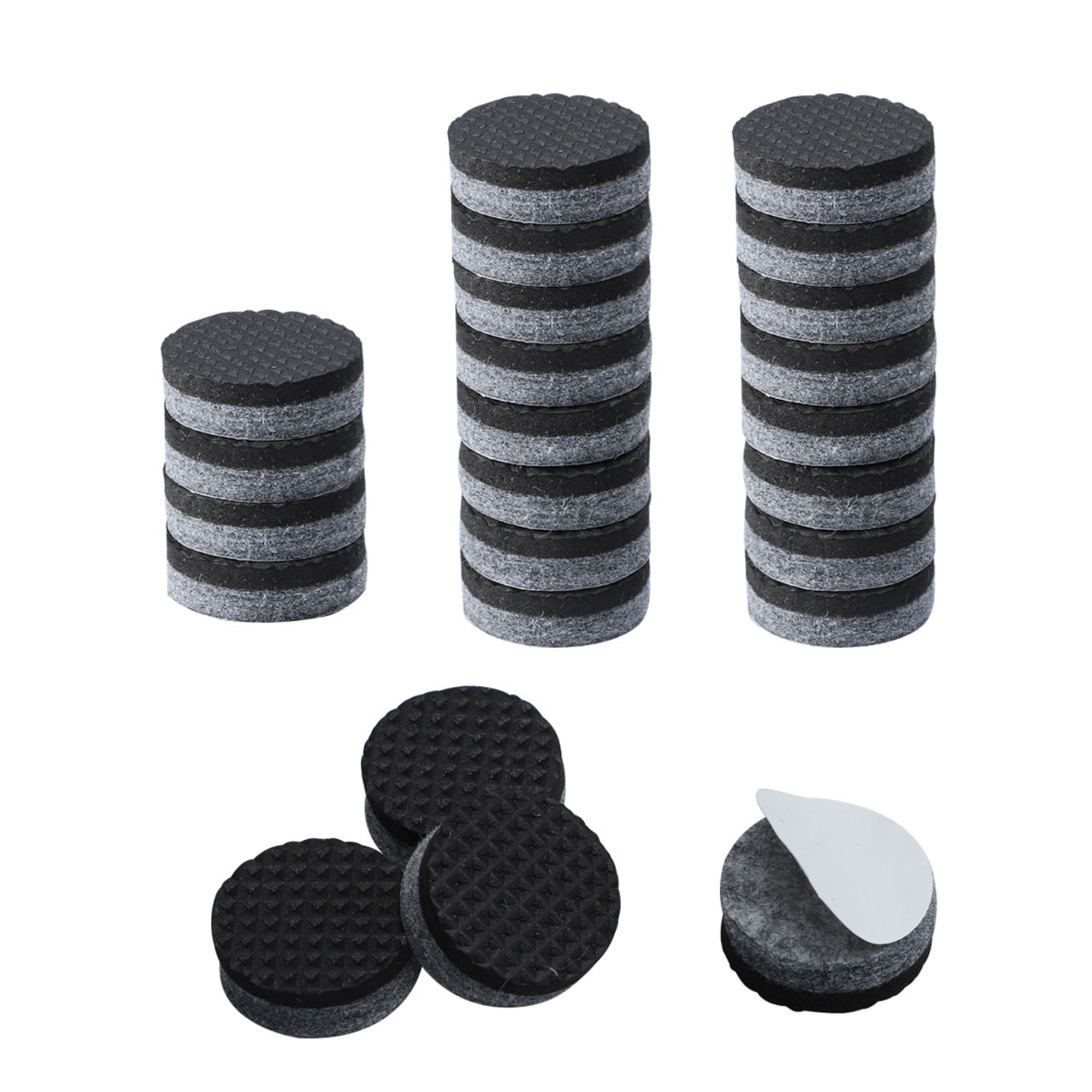 24pcs Round 1 3/8" Felt Furniture Pads Grippers Anti Scratch for Table