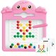 thumbnail image 1 of Tablero magnético para garabatear, tablero magnético con bolígrafo magnético y cuentas magnéticas de colores, juguetes para niños pequeños, juguete educativo preescolar, juguetes Montessori para niño, 1 of 5