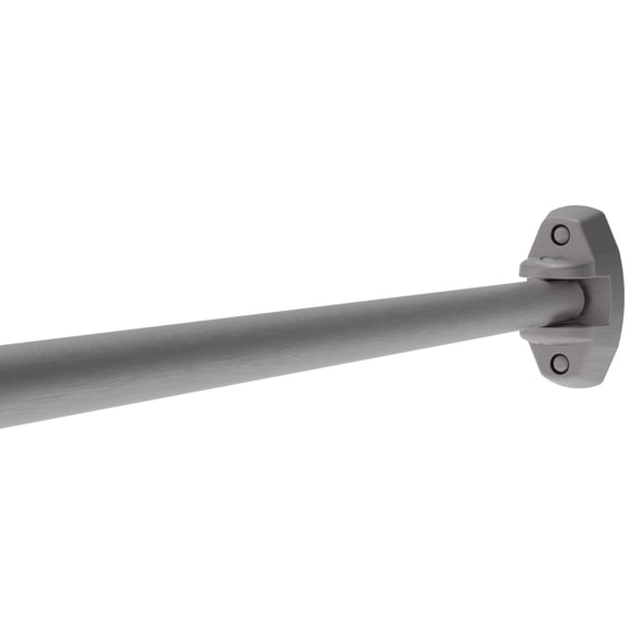 CRL ASR1BS Brushed Stainless Curved Adjustable Wall Mount Shower Rod