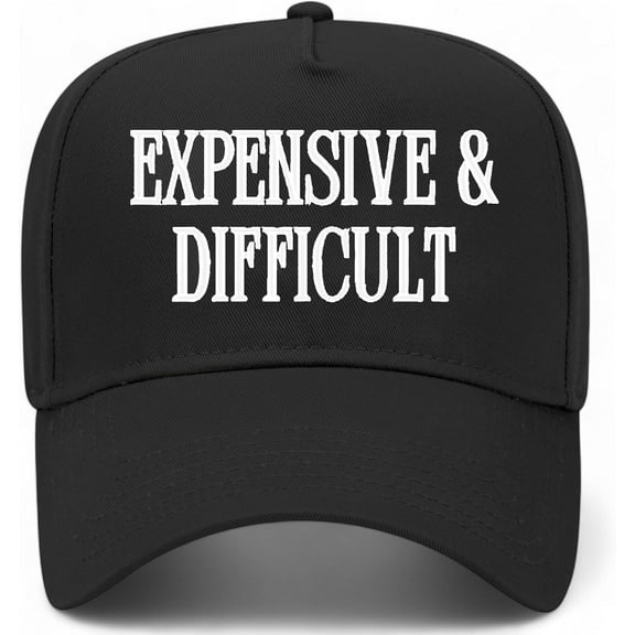 Expensive & Difficult Vintage Trucker Hat | Premium Snapback Baseball Hat For Men & Women Unisex