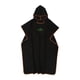 thumbnail image 2 of Poncho con capucha DYNWAVEMX Cambio de traje de neopreno tamaño universal negro, 2 of 5