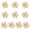 Gold, variant on 10pcs 14cm Poinsettia Artificial Flowers Glitter Christmas Flower for XmasTree Decoration Wedding Party Wreath Ornaments