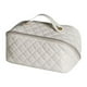 thumbnail image 2 of Yuarrent Gran capacidad y fácil de limpiar: bolsa de maquillaje de 2313510 cm con gran apertura hecha de cuero de PU Diseño de gran apertura Almacenamiento y organización del hogar Blanco, 2 of 6