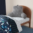 thumbnail image 2 of Mainstays Kids Ribbed Corduroy Plush Backrest Pillow, Gray, 33" x 13" x 25", 2 of 5