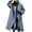 Gray, variant on Women's Loose Trench Overcoat Fall And Winter Straight Cardigan Button Pocket Coat