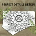 thumbnail image 4 of Monochrome Floral Mandala Funny Personalized License Plate Rust-proof Stainless Steel Metal License Plate Suitable For Men And Women 12.2" x 6.2", 4 of 7