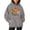 Grey, variant on Gyujnb Halloween , Women Halloween Sweatshirt Pumpkin Print Long Sleeve Casual Pocket Pullover Hoodie, Halloween Party Favors