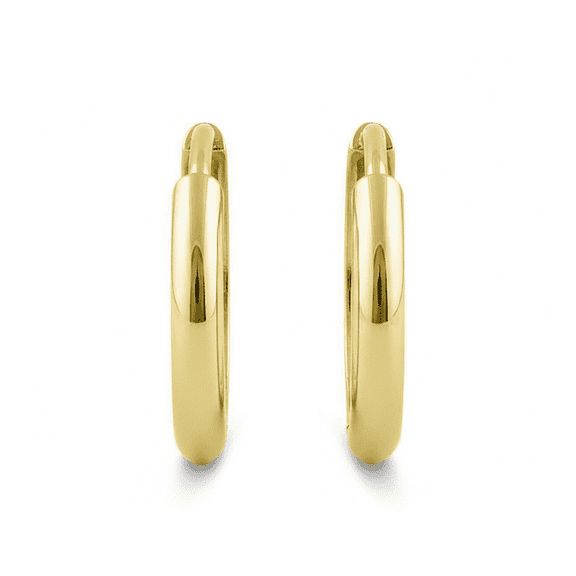 Vinali 14K Solid Gold Hoop Earrings for Women 0.47in