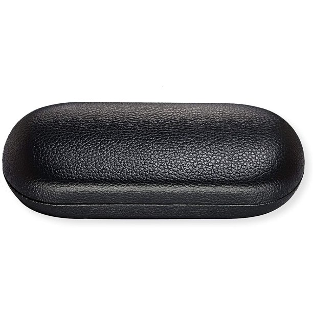 Hard Eyeglass Case For Women & Men, Small To Medium Frames, Faux