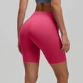 thumbnail image 4 of UDAUDU Womens High Waist Workout Shorts Tummy Control Workout Comfortable Yoga Gym Athletic Biker Shorts Hot Pink S, 4 of 5