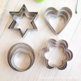 thumbnail image 3 of Casewin Cookie Cutters Shapes Baking Set, 12Pcs Flower Round Heart Star Shape Biscuit Stainless Steel Metal Molds Cutters for Kitchen Baking Christmas Small Cookie Cutters, 3 of 5