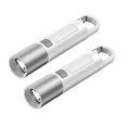 thumbnail image 1 of Liquidation! 2 Pcs Lampe de Poche Multi-Usage Zoomable & Banque d'Alimentation avec Boucle Lampes de Poche LED Haute Puissance 3 Modes et Polyvalent pour Usage Extérieur et Domestique Lampe de Poche, Blanc, 1 of 9