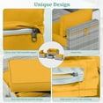thumbnail image 2 of Snubbull Patio Furniture Cushions, Replacement Outdoor Cushions for 4-Seat Sectional Sofa,Waterproof & Zipped, Yellow, 2 of 6