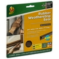 thumbnail image 3 of Duck Brand Heavy-Duty Brown Medium Gap Rubber Weatherstrip Seal, 0.38 in. x 0.25 in. x 17 ft., 3 of 9