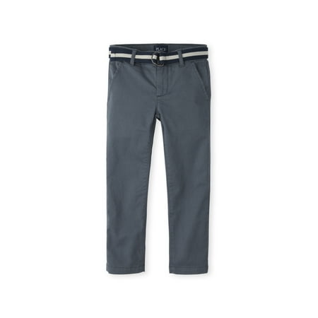 The Children's Place Solid Belted Skinny Chino Pants (Little Boys & Big Boys)