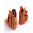 thumbnail image 4 of Baby Shoes Boots Newborn Infant Baby Boy Girl Soft Sole Boots Tassels Moccasins Crib Solid Shoes 0-18M, 4 of 6