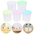 thumbnail image 2 of 12 vasos transparentes para teñir arreglos florales, modernos y duraderos para medusas y bettas (color aleatorio)., 2 of 5