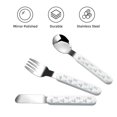 thumbnail image 3 of Fotbe Playful Polar Bear Pals for Stainless Steel Kids Silverware Set - Child and Toddler Safe Flatware - Children's Knife, Fork And Spoon Set - Metal Kids Cutlery Set, 3 of 8