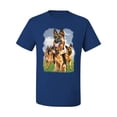 thumbnail image 2 of Wild Bobby, German Shepherd Dog Animal Pet Lover, Dog Lover, Men's Graphic Tees, Royal, Small, 2 of 3