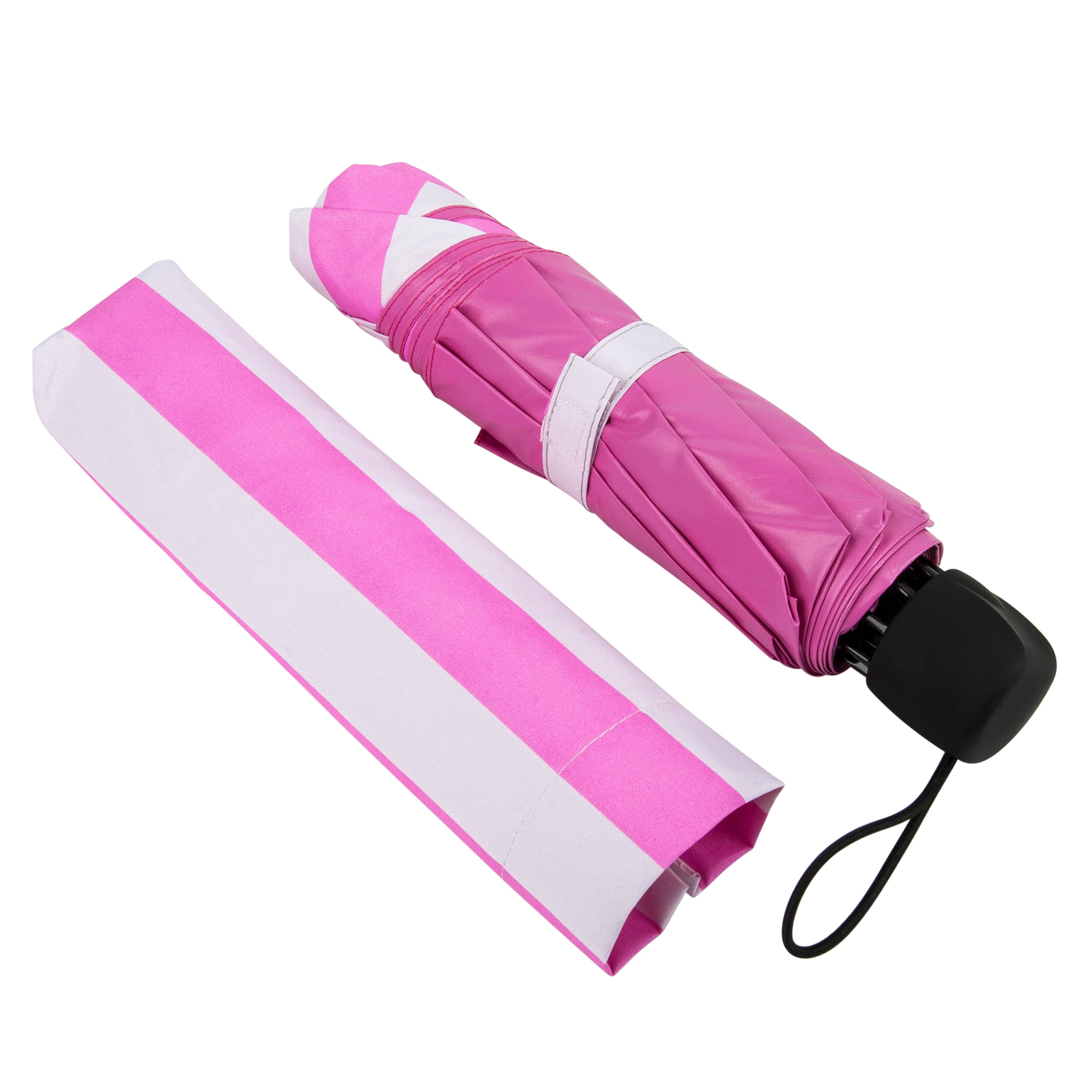 Stripes Design Protective Rain & Sun Umbrella