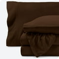 thumbnail image 2 of Bare Home  Polar Fleece Deep Pocket Sheet Set Cocoa Twin XL, 2 of 5