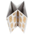 thumbnail image 5 of DII 12.9" Square Polyester Cube Pineapple Storage Bin in White/Gold (Set of 2), 5 of 8