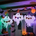 thumbnail image 4 of Fun Little Toys Halloween Ghost Decorations Outdoor Tombstones Yard,Tree Window Wall Hanging Flying Cute Ghost Toy Indoor Party Backdrops Props Supplies Favors Decor, 4 of 8