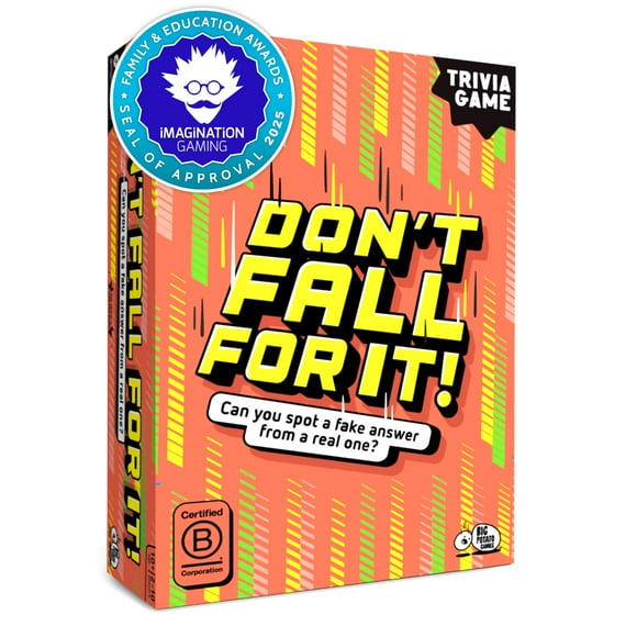 Juego de mesa de preguntas Big Potato Don't Fall for It para mayores de 3 años